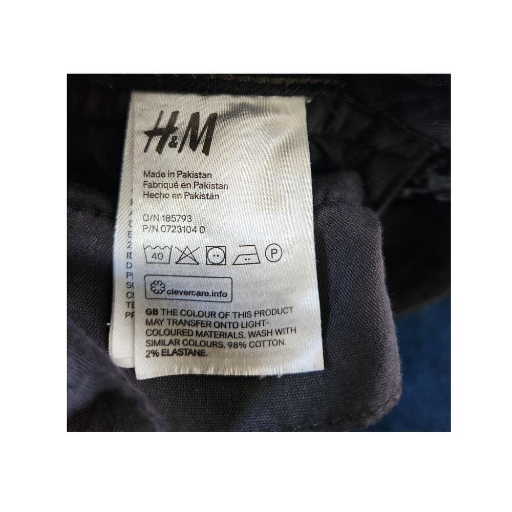 H&M Women's High Waisted Wide Bottom Boyfriend Denim Jeans-6 - Picture 6 of 8